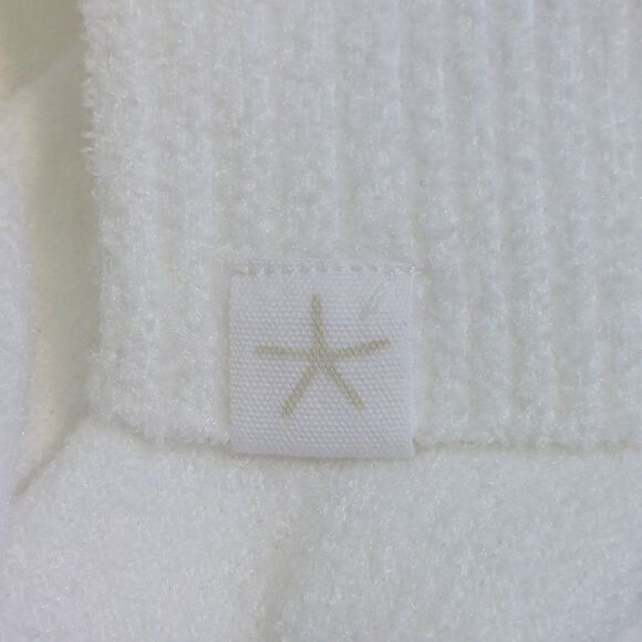 Barefoot Dreams Cozychic Ultra Lite Knit V Neck Sweater Women's XL White Tunic - Picture 7 of 12